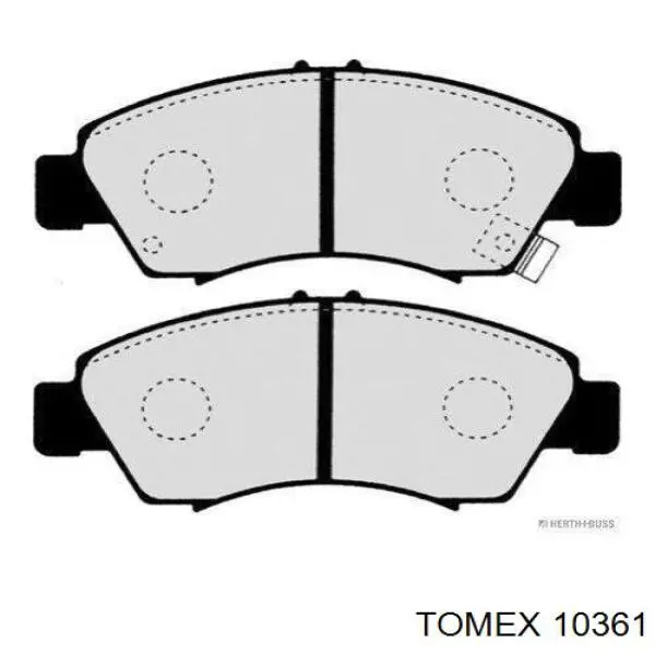 10361 Tomex pastillas de freno delanteras