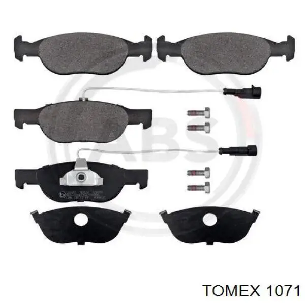1071 Tomex pastillas de freno delanteras