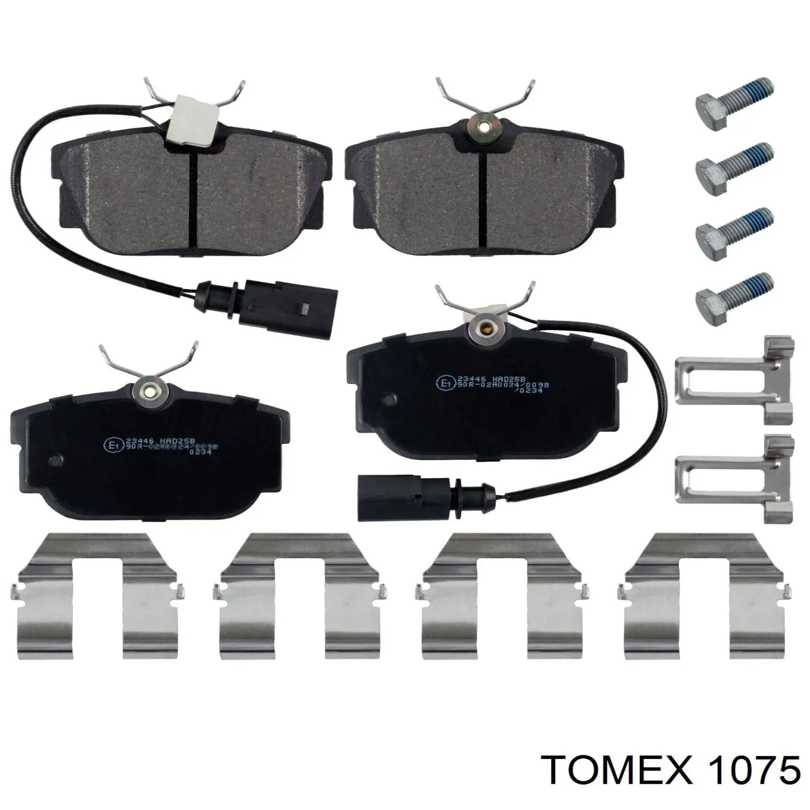 10-75 Tomex pastillas de freno delanteras