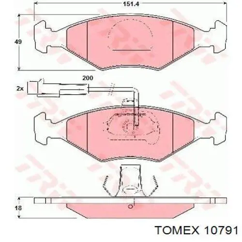 P23055 Brembo Pastillas delanteras