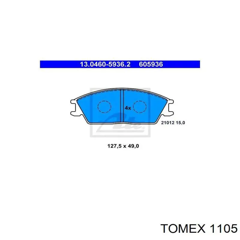 Pastillas de freno delanteras Hyundai/Kia 5810124B00