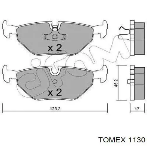 Pastillas de freno traseras BMW 5 E28