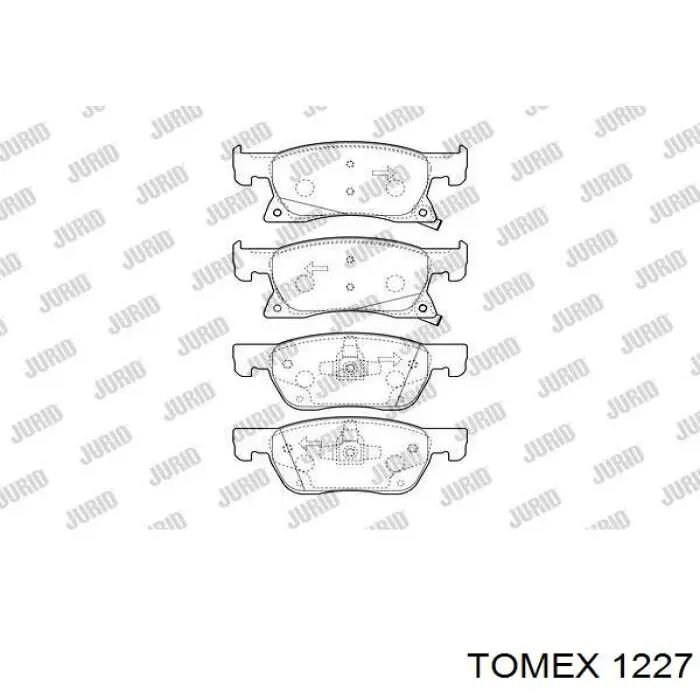 12-27 Tomex pastillas de freno delanteras