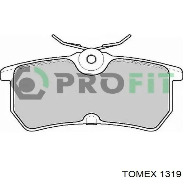 1319 Tomex pastillas de freno traseras