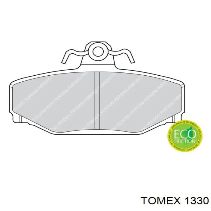 1330 Tomex pastillas de freno delanteras