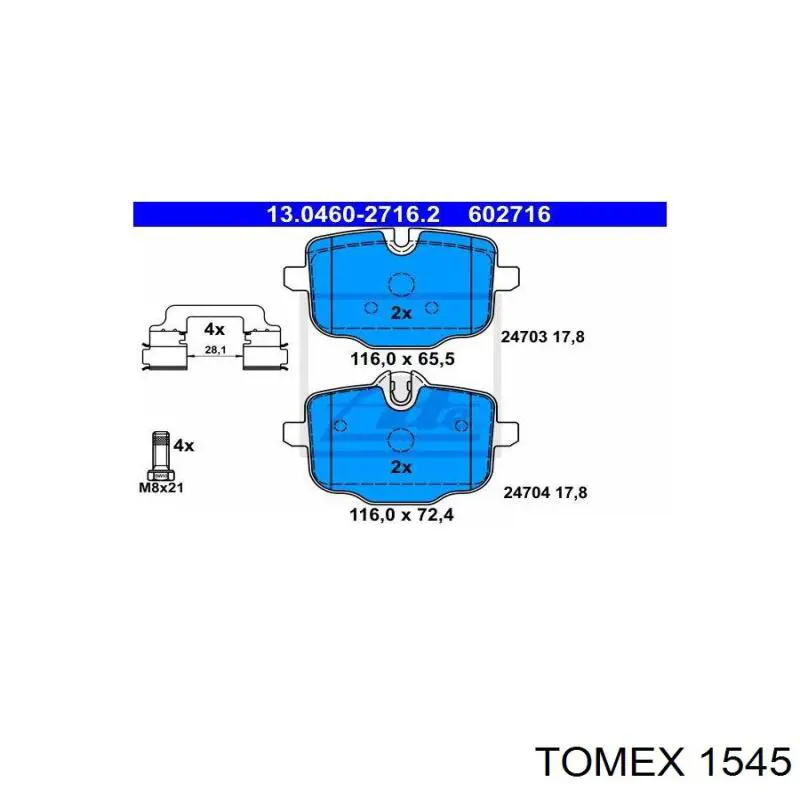 Pastillas de freno delanteras Subaru Legacy 3 BE, BH