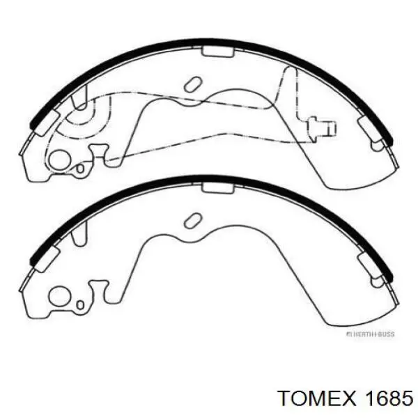 1685 Tomex pastillas de freno delanteras