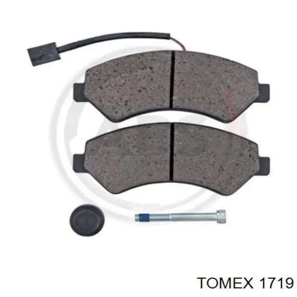 1719 Tomex pastillas de freno delanteras