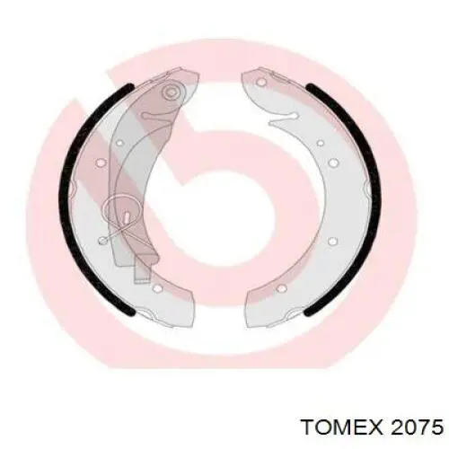 2075 Tomex zapatas de frenos de tambor traseras