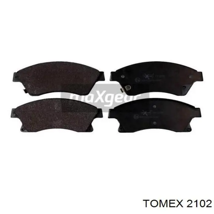 Zapatas de frenos de tambor traseras TOMEX 2102