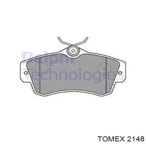 2148 Tomex zapatas de frenos de tambor traseras