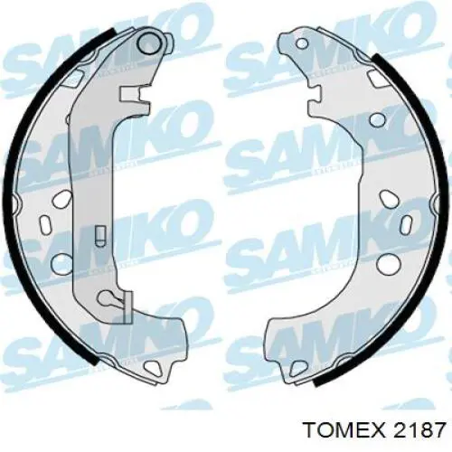 2187 Tomex zapatas de frenos de tambor traseras