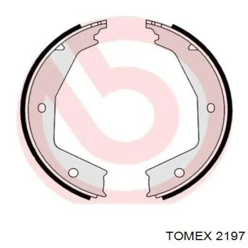 2197 Tomex juego de zapatas de frenos, freno de estacionamiento