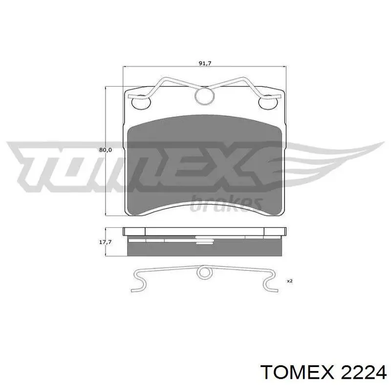 Juego de zapatas de frenos, freno de estacionamiento Nissan Tiida C11X