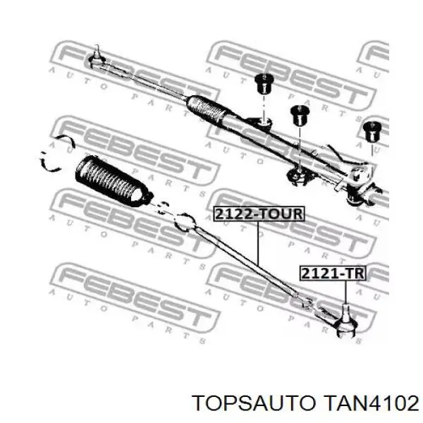 TAN4102 Topsauto rótula barra de acoplamiento exterior