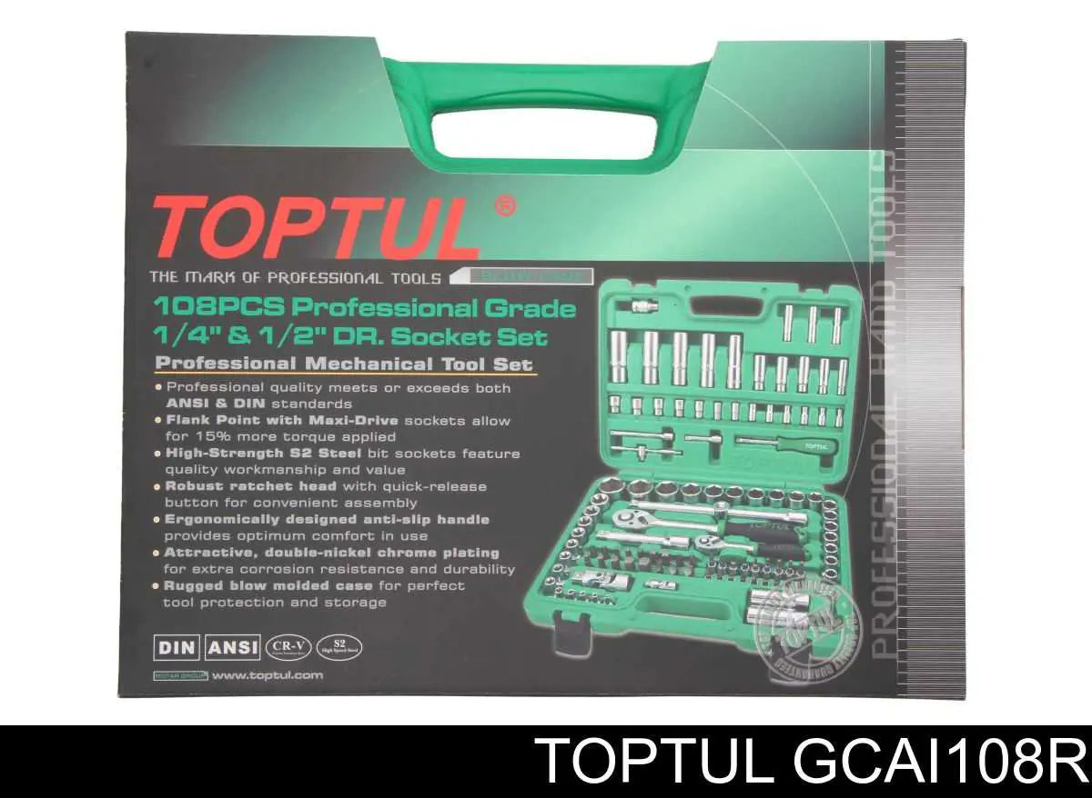 GCAI108R Toptul juego de herramientas universal