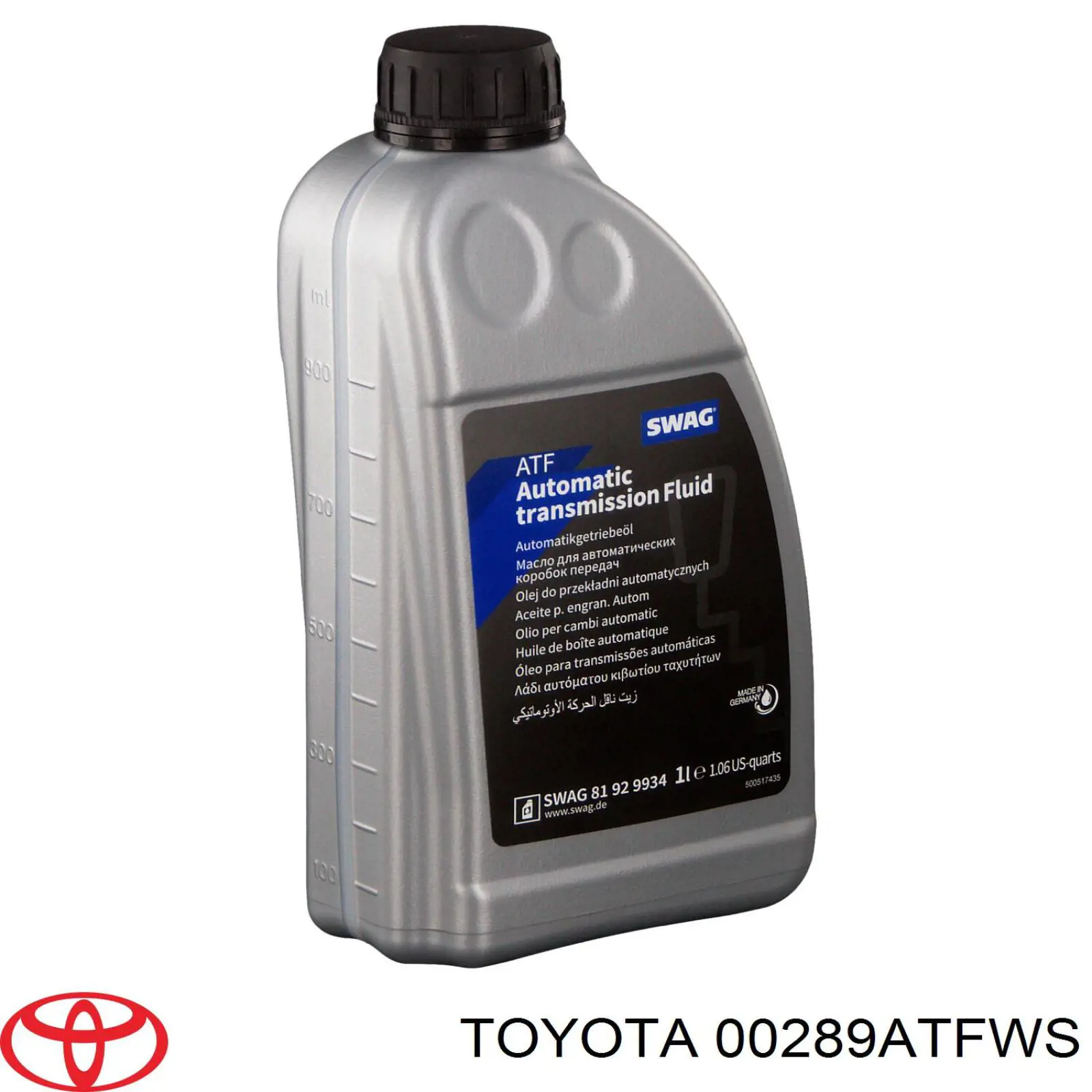 Aceite de transmisión Toyota 00289ATFWS