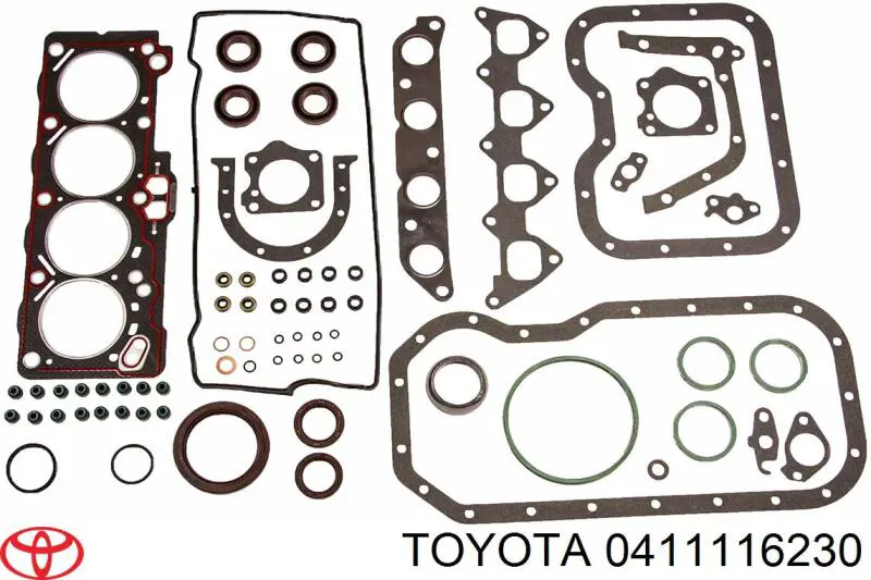 411116231 Toyota juego de juntas de motor, completo