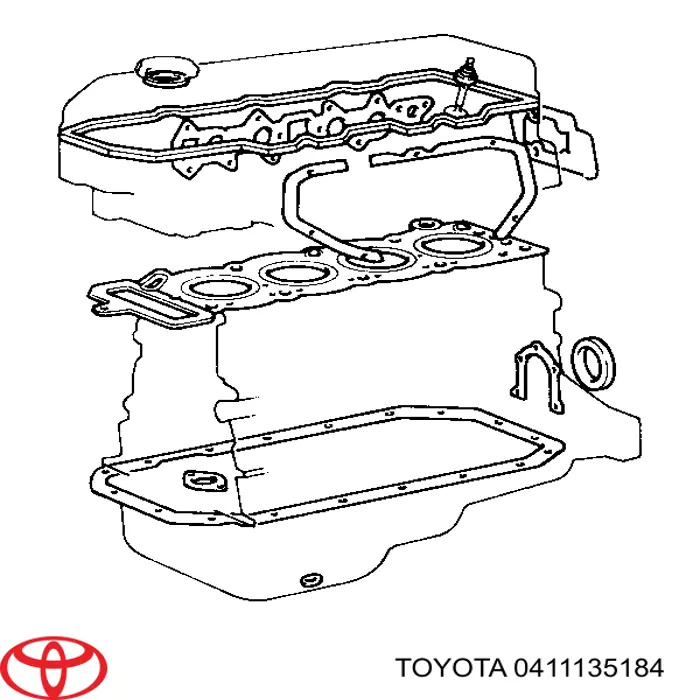 Kit completo de juntas Toyota 0411135022 precio, desde 125,99 EUR