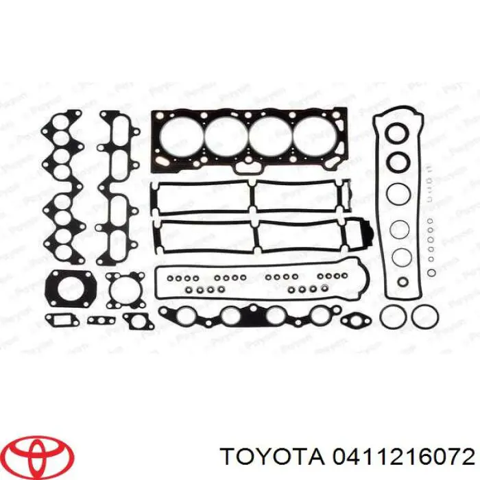 0411216072 Toyota juego de juntas de motor, completo, superior