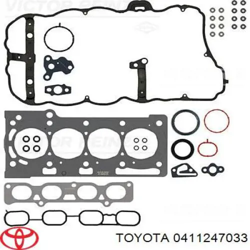 Kit de juntas de motor, completo, superior para Toyota Yaris (P13)