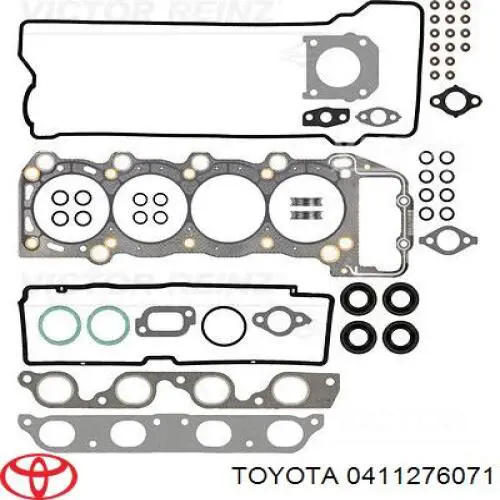 0411276071 Toyota juego de juntas de motor, completo, superior