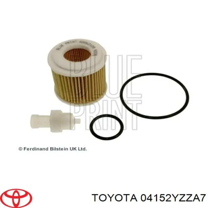 04152YZZA7 Toyota filtro de aceite