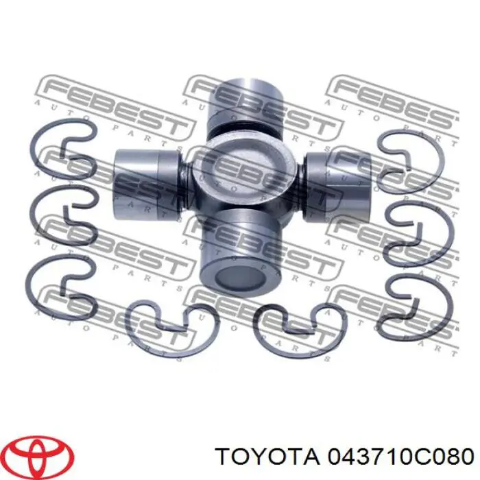 Cruceta del eje cardán trasero Toyota 043710C080 precio, desde 20,03 EUR