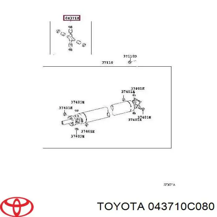 F5TZ-4635-A Market (OEM) cruceta de árbol de cardán trasero