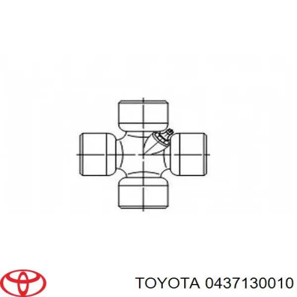0437130010 Toyota cruceta de árbol de cardán trasero