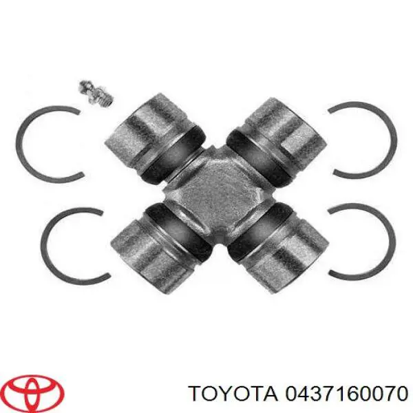 Cruceta de árbol de cardán trasero TOYOTA 0437160070