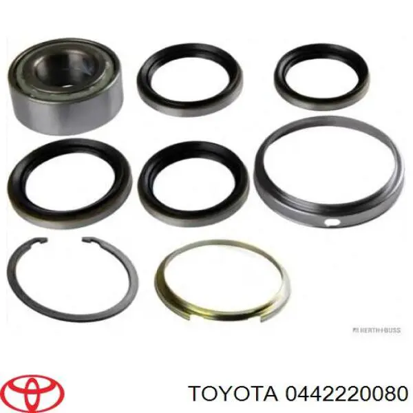 0442220080 Toyota anillo retén, cubo de rueda delantero