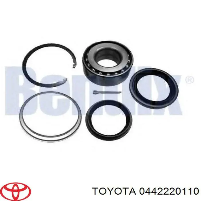 0442220110 Toyota anillo retén, cubo de rueda delantero