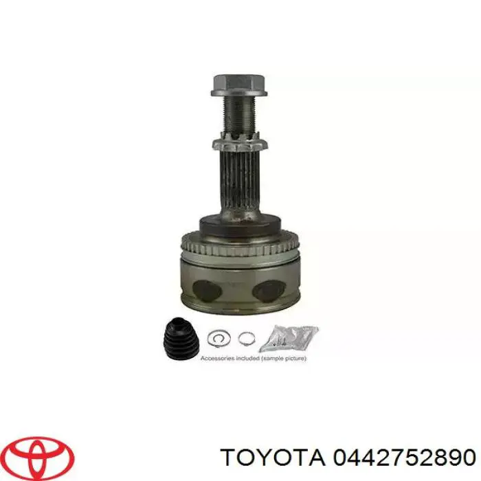 0442752890 Toyota juego de fuelles, árbol de transmisión delantero