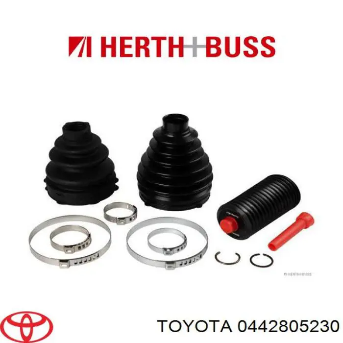 0442805230 Toyota juego de fuelles, árbol de transmisión delantero