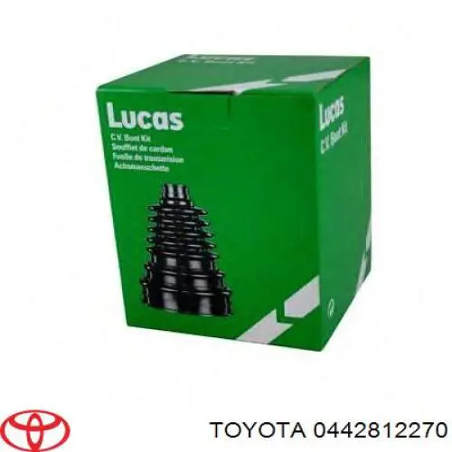 Juego de fuelles de junta homocinética delantera 442812270 Toyota