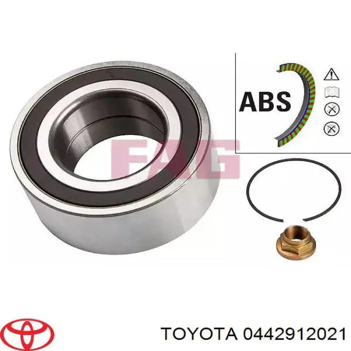 0442912021 Toyota fuelle, árbol de transmisión trasero interior