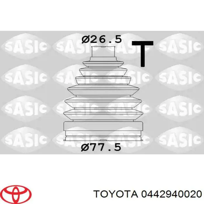 Fuelle transmisión delantero exterior Toyota 0442940020 precio, desde 9,42 EUR