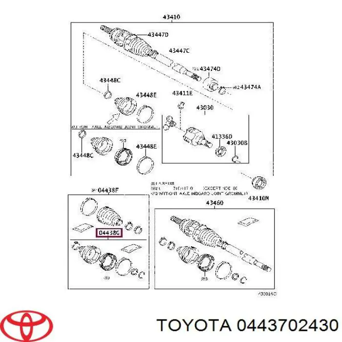 Fuelle, árbol de transmisión delantero exterior para Toyota Corolla (E18)