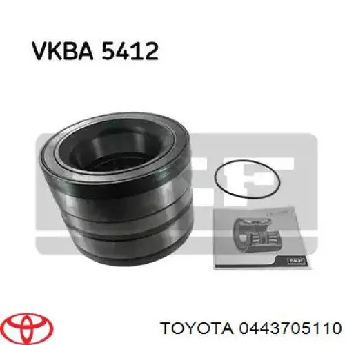 0443705110 Toyota juego de fuelles, árbol de transmisión delantero