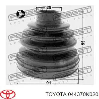 044370K020 Toyota fuelle, árbol de transmisión delantero interior