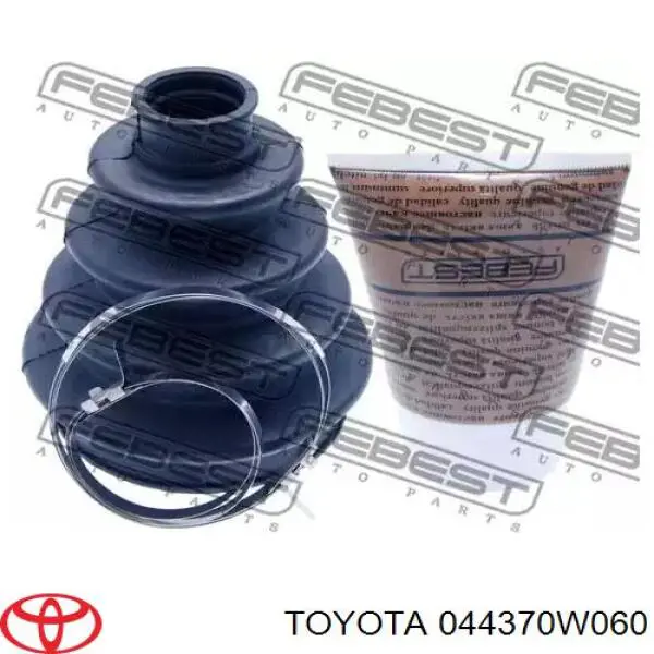 044370W060 Toyota fuelle, árbol de transmisión delantero interior derecho