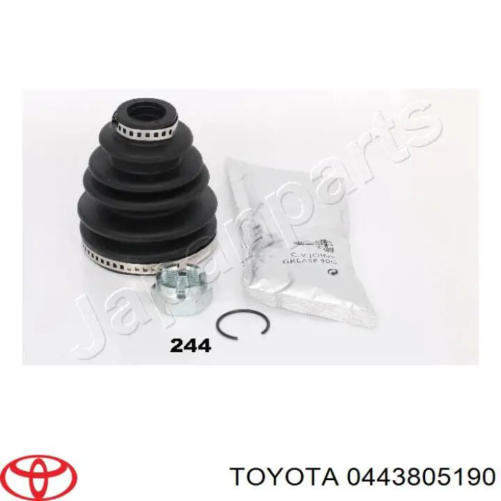 0443805190 Toyota fuelle, árbol de transmisión delantero exterior