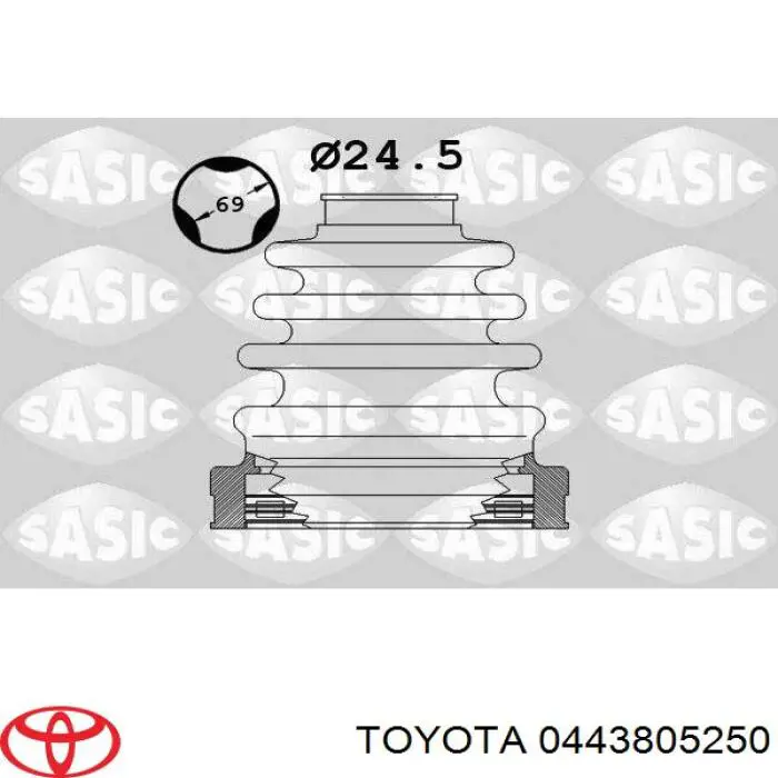 Fuelle transmisión delantero exterior Toyota 0443805250 precio, desde 14,35 EUR