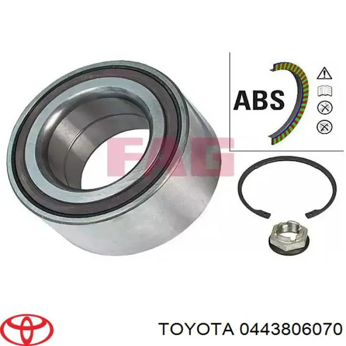 Comprar 0443806070 Toyota Fuelle de palier delantero exterior