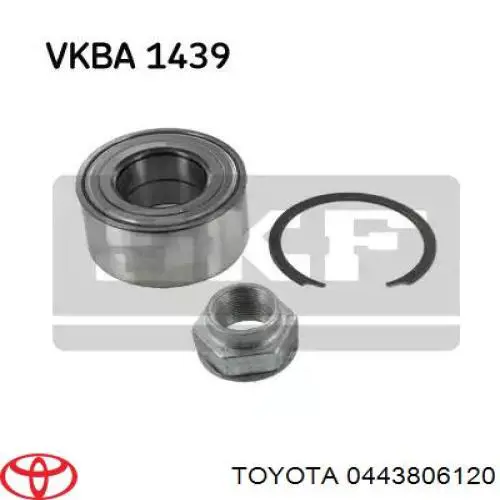 0443806120 Toyota fuelle, árbol de transmisión delantero exterior