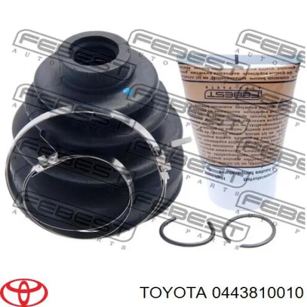 0443810010 Toyota fuelle, árbol de transmisión delantero interior