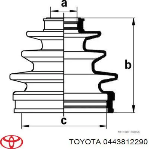 Juego de fuelles, árbol de transmisión delantero para Toyota RAV4 (XA)