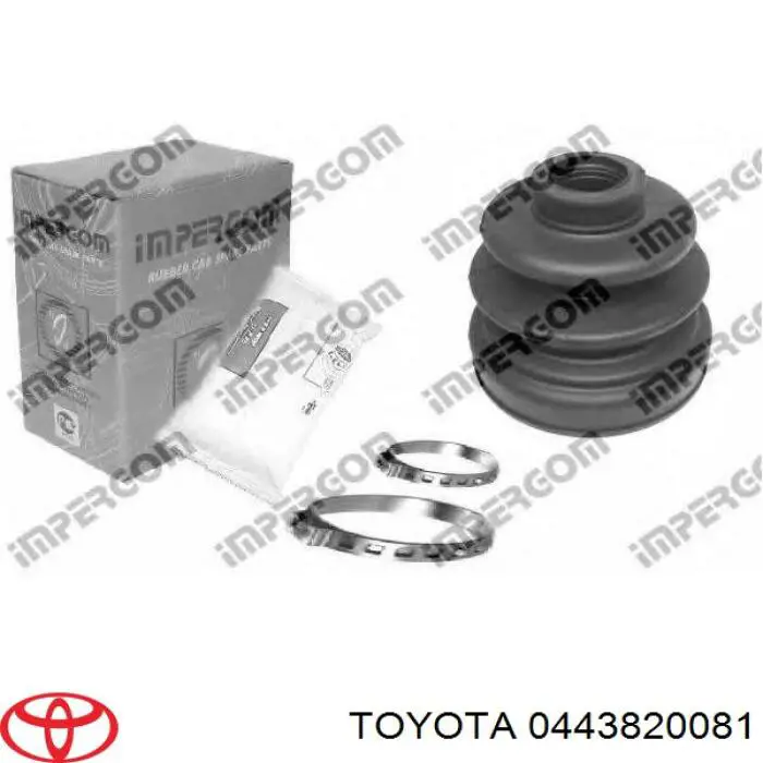 0443820081 Toyota fuelle, árbol de transmisión delantero interior
