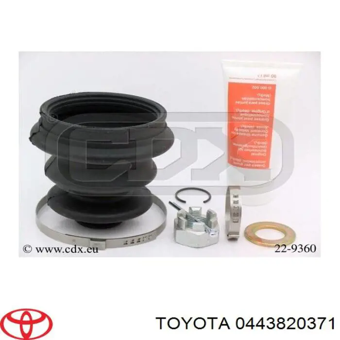 0443820371 Toyota fuelle, árbol de transmisión delantero interior